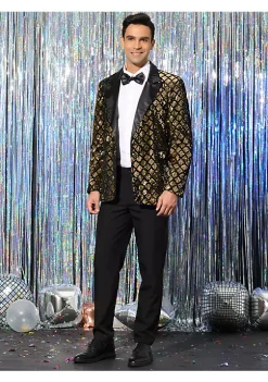 Cheap ✨ Lars Amadeus Men's Sequin Blazer Tuxedo Prom Party Shiny Glitter Sports 🧥 Coat Suit Jacket 😉 -Cheap Lars Amadeus Shop Belk 330