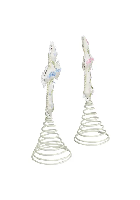 Best Pirce ๐ Roman Set of 6 Ivory and Green God Bless Baby's First ๐ Christmas Cross Tree Toppers 9" ๐ 2 Best Pirce ๐ Roman Set of 6 Ivory and Green God Bless Baby's First ๐ Christmas Cross Tree Toppers 9" ๐ - Image 2