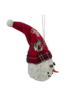 Best Sale ⌛ Roman 5" Red and White Twas the Night Snowman Head with Plaid Hat 🎄 Christmas Ornament 😀 -Cheap Lars Amadeus Shop Belk 3319