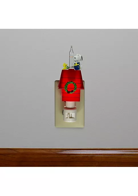 Brand new ✨ Roman 7.25" White Peanuts Snoopy and Woodstock 🦮 Doghouse ❄ Christmas Bubble Night Light 👏 4 Brand new ✨ Roman 7.25" White Peanuts Snoopy and Woodstock 🦮 Doghouse ❄ Christmas Bubble Night Light 👏 - Image 4