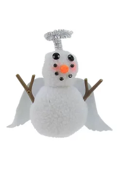 Best reviews of ๐ Roman 5" Plush White Angel Snowman with Silver Halo Decorative ๐ Christmas Ornament โ๏ธ
