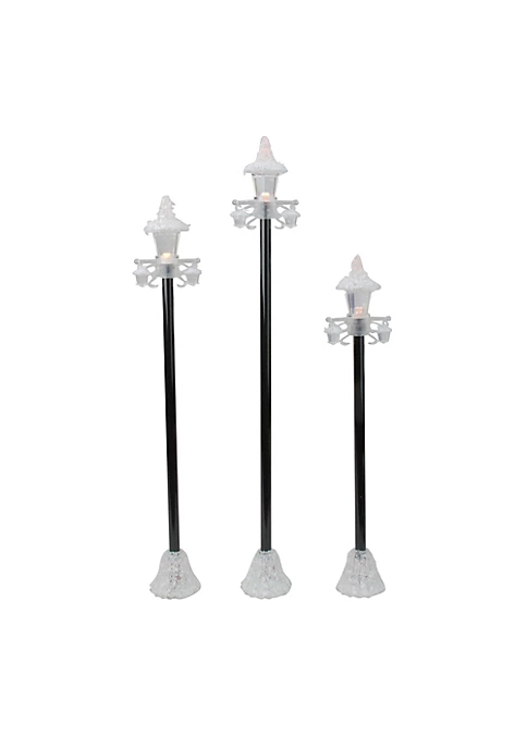 Deals 👏 Roman Set of 3 LED Lighted Victorian-Style 🎄 Christmas Village Lamp Post Figures 😀 3 Deals 👏 Roman Set of 3 LED Lighted Victorian-Style 🎄 Christmas Village Lamp Post Figures 😀 - Image 3