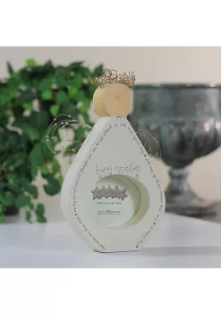 Budget ⭐ Roman 9.5" White Angel Blessings Happy Anniversary Wooden Photo Frame ⌛ -Cheap Lars Amadeus Shop Belk 3372