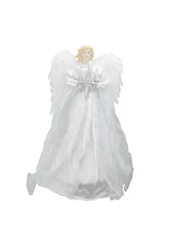Deals 🥰 Roman 22" White and Silver Glitter Angel with Star Hanging 🎁 Christmas Decoration 🧨 -Cheap Lars Amadeus Shop Belk 3393