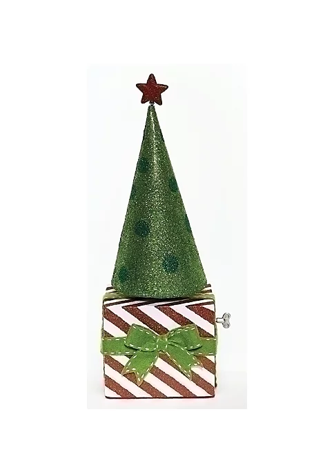 Flash Sale 👍 Roman 20" Green and Red Musical Rotating 🔔 Christmas Cone Tree Tabletop Decor 😉 2 Flash Sale 👍 Roman 20" Green and Red Musical Rotating 🔔 Christmas Cone Tree Tabletop Decor 😉 - Image 2