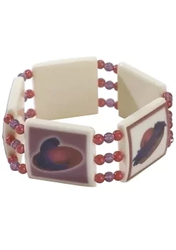 Outlet 🥰 Roman Set of 12 Red Hat Society Beaded Stretch Bangle Bracelets 🥰