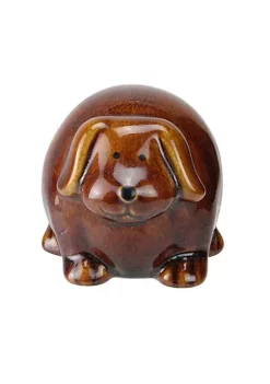 Cheapest 💯 Roman 3.5" Pudgy Pals Floppy Eared Dark Brown Porcelain 🐕 Doggy Table Top and Garden Figure 😉 -Cheap Lars Amadeus Shop Belk 3469