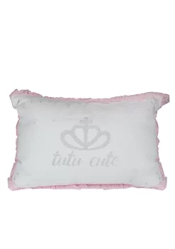 Promo ๐ฏ Roman 17.5" Ballerina Pink Glittered Tutu Cute Rectangular Throw Pillow โญ
