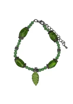 Buy ⭐ Roman Moments In Life "Health" Green Beaded Bracelet 🛒 -Cheap Lars Amadeus Shop Belk 3563