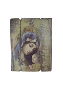 Best reviews of ✔️ Roman 26" Joseph's Studio Distressed Antique-Style Madonna and Child Panel Wall Decor ⭐ -Cheap Lars Amadeus Shop Belk 3597