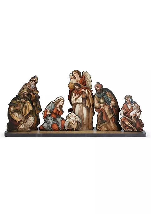Coupon ๐ Roman 8pc Orange and Brown Nativity Die Cut Figures with Base ๐ Christmas Decoration 24" ๐ 5 Coupon ๐ Roman 8pc Orange and Brown Nativity Die Cut Figures with Base ๐ Christmas Decoration 24" ๐ - Image 5