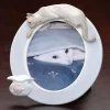 Best Pirce 😀 Roman Club Pack of 12 White Siamese Cat and Fish Oval Photo Frames 8" 👍