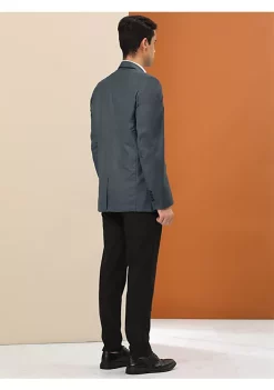 Best deal ✨ Lars Amadeus Men's Business Blazer Notch Lapel One Button Slim Fit Solid Sport 🧥 Coat 🛒 -Cheap Lars Amadeus Shop Belk 366