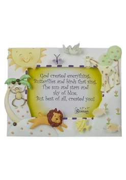 Coupon 🧨 Roman 7" God Created Everything 3-D Animal Picture Frame 🌟 -Cheap Lars Amadeus Shop Belk 3675