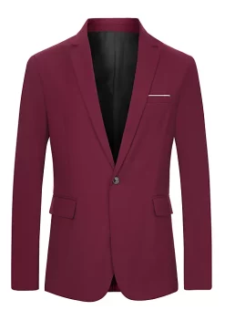 Best deal ✨ Lars Amadeus Men's Business Blazer Notch Lapel One Button Slim Fit Solid Sport 🧥 Coat 🛒 -Cheap Lars Amadeus Shop Belk 368