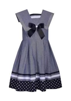Cheap Lars Amadeus Shop 32 Coupon 👏 Bonnie Jean 👧 Girls 7-16 Sleeveless Nautical 👗 Dress 🎁