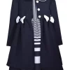 Cheapest 🤩 Bonnie Jean 👧 Girls 4-6x Nautical 👗 Dress and 🧥 Coat Set ⌛
