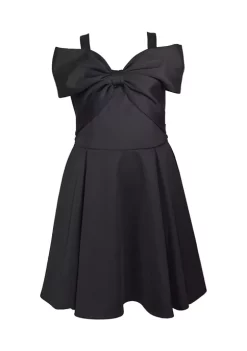 Top 10 🎉 Bonnie Jean 👧 Girls 7-16 Sleeveless Bow Front Scuba Skater 👗 Dress ❤️