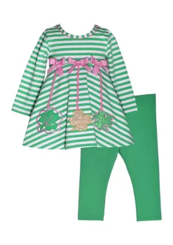 Cheapest 👍 Bonnie Jean Baby 👧 Girls Long Sleeve St. Patty's Day Set 😍