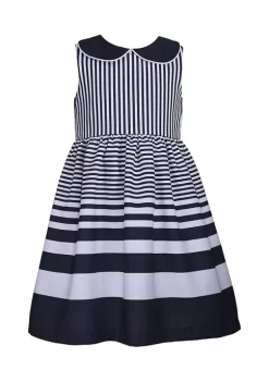 Best Sale 💯 Bonnie Jean 👧 Girls 7-16 Long Sleeve Nautical 👗 Dress and 🧥 Coat Set 🌟 -Cheap Lars Amadeus Shop Belk 3791