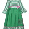 Deals ⭐ Bonnie Jean 👧 Girls 4-6x 3/4 Flounce Sleeve St. Patty's 👗 Dress 😉