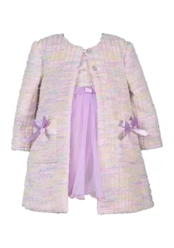 Best reviews of π€© Bonnie Jean Baby π§ Girls Long Sleeve Tweed π§₯ Coat and Tulle π Dress β€οΈ