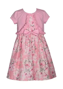 Best deal 😉 Bonnie Jean Toddler 👧 Girls Short Sleeve Floral Cardigan 👗 Dress 😀