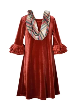 Top 10 💯 Bonnie Jean 👧 Girls 7-16 Stretch 👗 Dress With Scarf 🤩