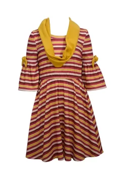Best deal 🎁 Bonnie Jean 👧 Girls 7-16 3/4 Bell Sleeve 👗 Dress ⌛ -Cheap Lars Amadeus Shop Belk 3956