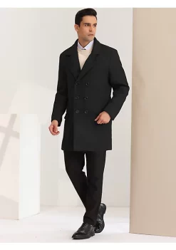 Discount 🤩 Lars Amadeus Men's Winter Overcoat Double Breasted Notched Lapel Mid-Length Pea 🧥 Coat ⭐ 11 Discount 🤩 Lars Amadeus Men's Winter Overcoat Double Breasted Notched Lapel Mid-Length Pea 🧥 Coat ⭐ -Cheap Lars Amadeus Shop Belk 396