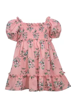 Budget ✨ Bonnie Jean 👧 Girls 4-6x Short Puff Sleeve Smocked Peasant 👗 Dress 🥰 -Cheap Lars Amadeus Shop Belk 4000