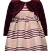 Wholesale 😉 Bonnie Jean Toddler 👧 Girls Striped Jacquard 👗 Dress ⭐