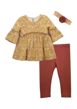 Brand new π Bonnie Jean Baby π§ Girls Floral Set with Headband π₯