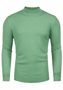 Wholesale 🔥 Lars Amadeus Men's Slim Fit Mock Turtleneck Neck Knit Pullover Lightweight Long Sleeves Basic Sweaters 🔥 -Cheap Lars Amadeus Shop Belk 406