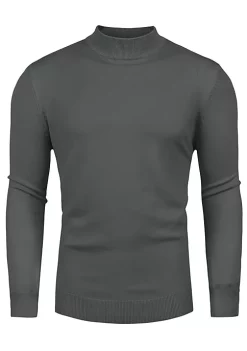 Wholesale 🔥 Lars Amadeus Men's Slim Fit Mock Turtleneck Neck Knit Pullover Lightweight Long Sleeves Basic Sweaters 🔥 -Cheap Lars Amadeus Shop Belk 410