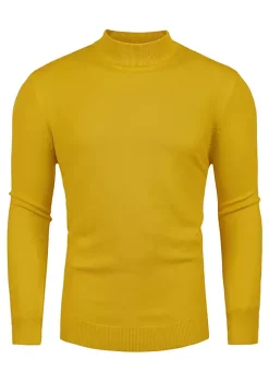 Wholesale 🔥 Lars Amadeus Men's Slim Fit Mock Turtleneck Neck Knit Pullover Lightweight Long Sleeves Basic Sweaters 🔥 -Cheap Lars Amadeus Shop Belk 411