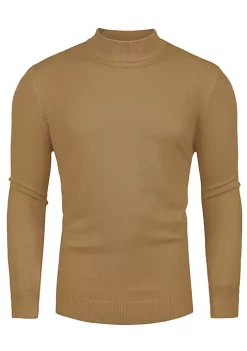 Wholesale 🔥 Lars Amadeus Men's Slim Fit Mock Turtleneck Neck Knit Pullover Lightweight Long Sleeves Basic Sweaters 🔥 -Cheap Lars Amadeus Shop Belk 413