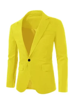 Best Sale 🎉 Lars Amadeus Men's Notched Lapel Button Slim Fit Casual Lightweight Sport 🧥 Coats Blazer 👏 -Cheap Lars Amadeus Shop Belk 420