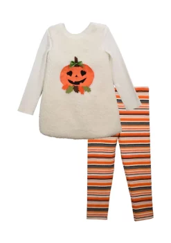 Promo 😍 Bonnie Jean Toddler 👧 Girls Woobie Pumpkin Set 😉