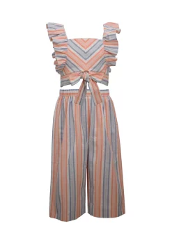 Budget ✨ Bonnie Jean 👧 Girls 7-16 Stripe Matchy Set 💯