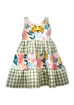 Top 10 ⌛ Bonnie Jean Toddler 👧 Girls Sleeveless Tiered Mixed Print 👗 Dress 🛒