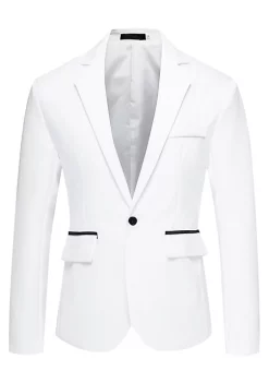 Best Sale 🎉 Lars Amadeus Men's Notched Lapel Button Slim Fit Casual Lightweight Sport 🧥 Coats Blazer 👏 -Cheap Lars Amadeus Shop Belk 425