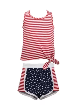 Flash Sale 🧨 Bonnie Jean Baby 👧 Girls Star Stripe Short Set 🧨