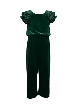 Cheapest ❤️ Bonnie Jean 👧 Girls 4-6x Ruffle Sleeve Jumpsuit 🔔