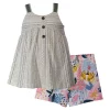 Best deal 🎉 Bonnie Jean Toddler 👧 Girls Sleeveless Tropical Print Shorts Set 🤩