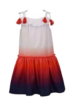 Best deal 😉 Bonnie Jean 👧 Girls 4-6x Dip Dye Americana 👗 Dress 🌟