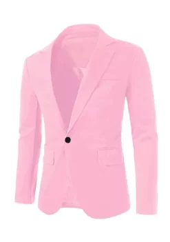 Best Sale 🎉 Lars Amadeus Men's Notched Lapel Button Slim Fit Casual Lightweight Sport 🧥 Coats Blazer 👏 -Cheap Lars Amadeus Shop Belk 430