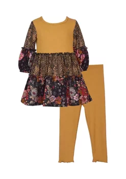 Deals ✔️ Bonnie Jean 👧 Girls 4-6x Yellow Tunic Legging Set 😉