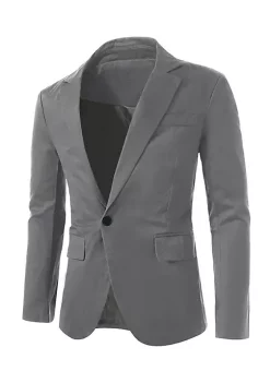 Best Sale 🎉 Lars Amadeus Men's Notched Lapel Button Slim Fit Casual Lightweight Sport 🧥 Coats Blazer 👏 -Cheap Lars Amadeus Shop Belk 431