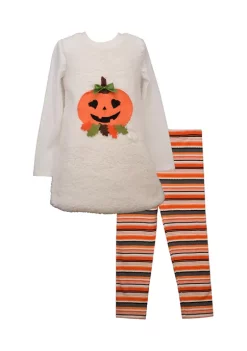 Flash Sale ๐ฅฐ Bonnie Jean ๐ง Girls 4-6x Jack-o'-Lantern Striped Set โ